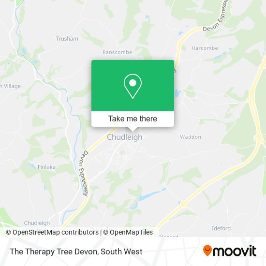 The Therapy Tree Devon map