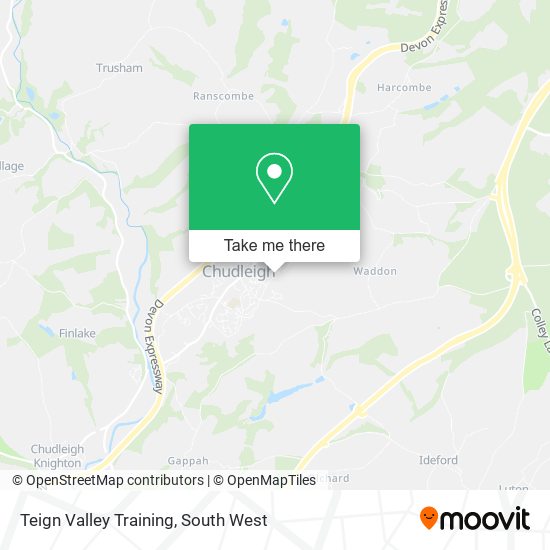 Teign Valley Training map