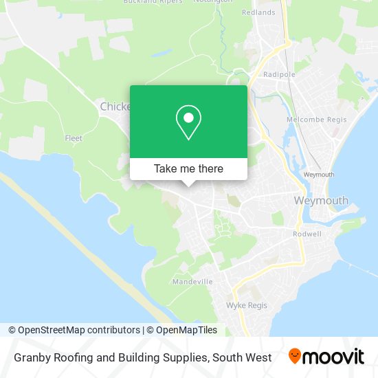 Granby Roofing and Building Supplies map
