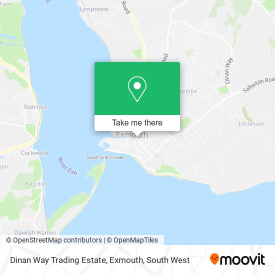 Dinan Way Trading Estate, Exmouth map