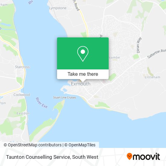 Taunton Counselling Service map