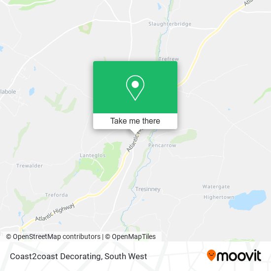Coast2coast Decorating map