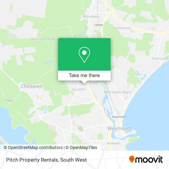 Pitch Property Rentals map