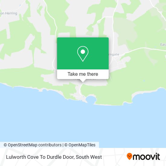 Lulworth Cove To Durdle Door map