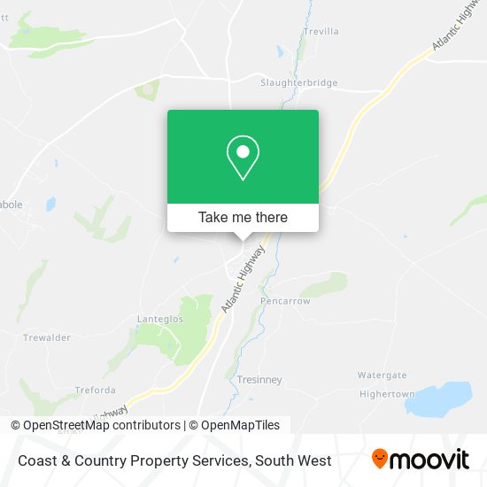 Coast & Country Property Services map