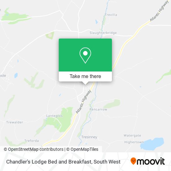 Chandler's Lodge Bed and Breakfast map