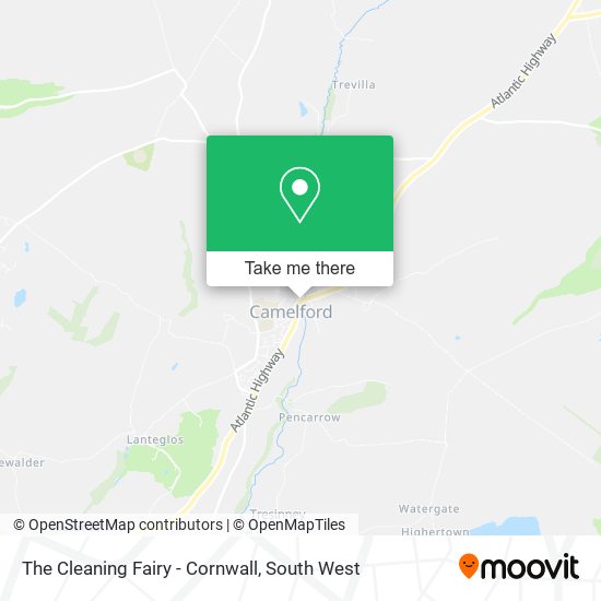 The Cleaning Fairy - Cornwall map