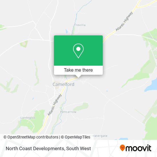North Coast Developments map