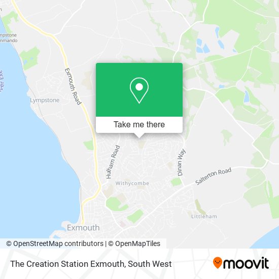 The Creation Station Exmouth map