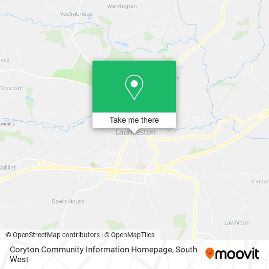 Coryton Community Information Homepage map
