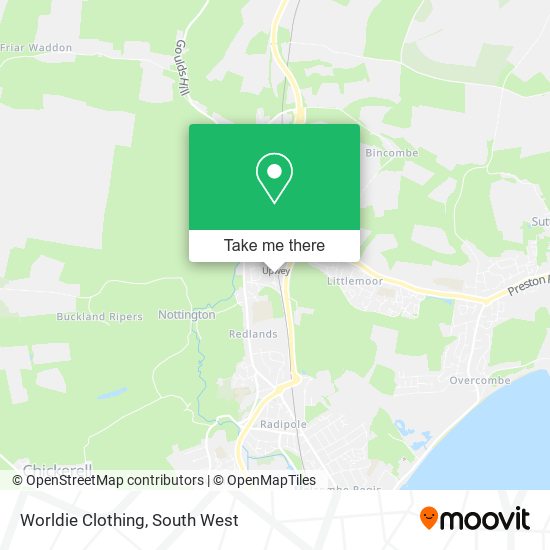 Worldie Clothing map