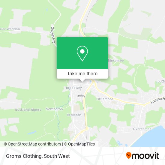 Groms Clothing map