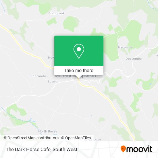 The Dark Horse Cafe map