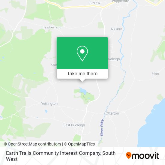 Earth Trails Community Interest Company map