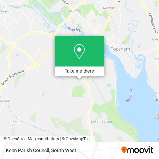Kenn Parish Council map