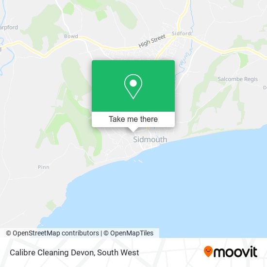 Calibre Cleaning Devon map