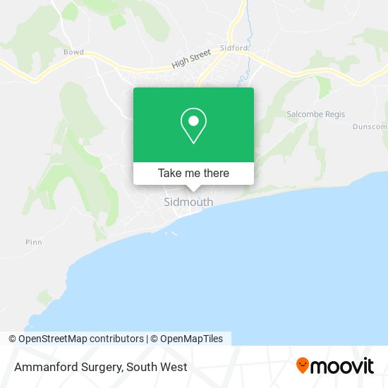 Ammanford Surgery map
