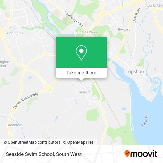 Seaside Swim School map