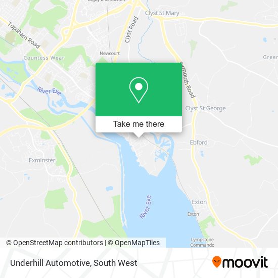 Underhill Automotive map