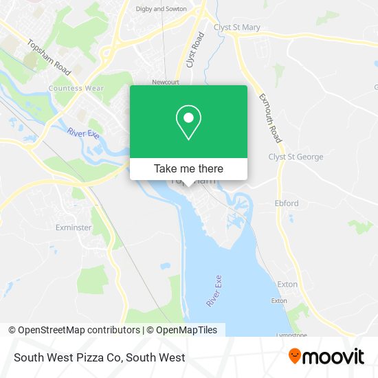 South West Pizza Co map