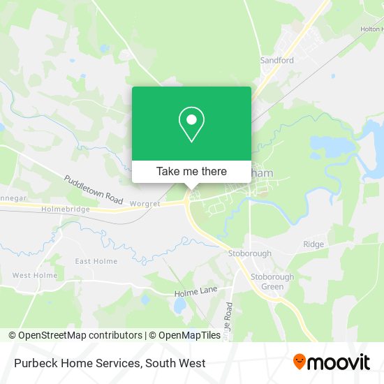 Purbeck Home Services map