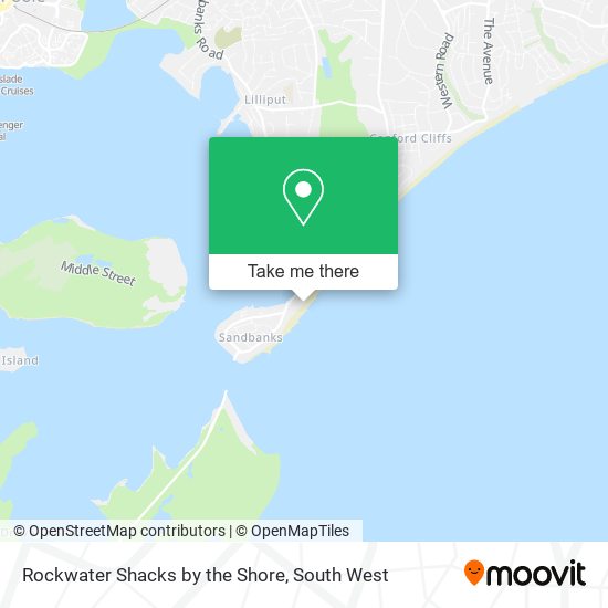 Rockwater Shacks by the Shore map