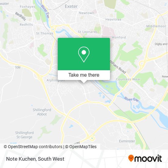 Note Kuchen map