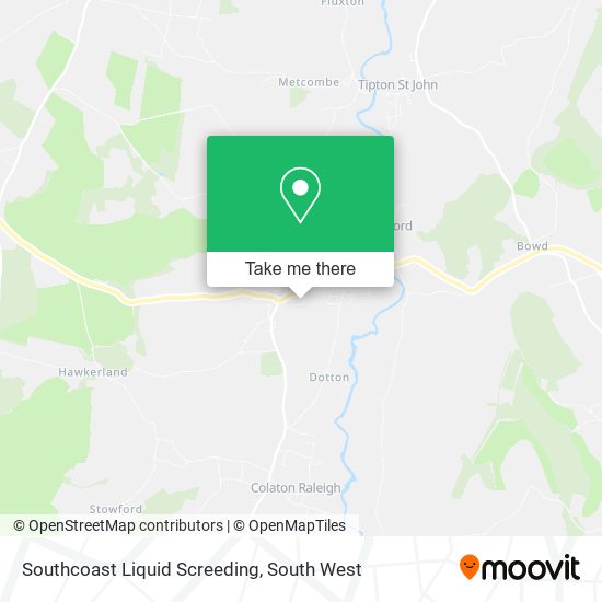 Southcoast Liquid Screeding map