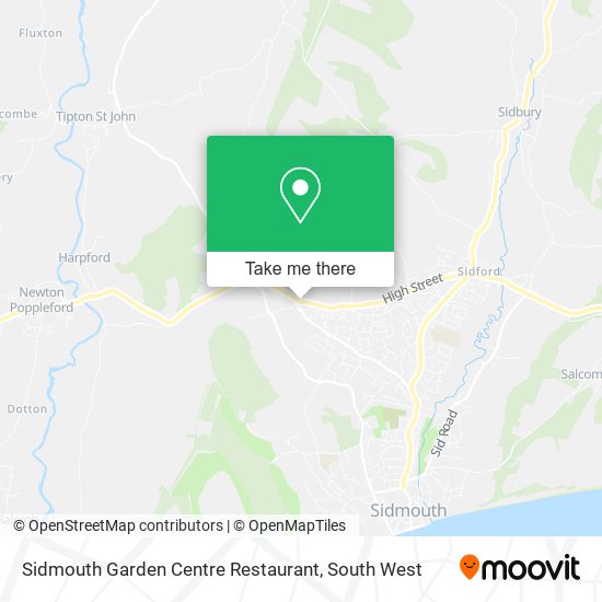 Sidmouth Garden Centre Restaurant map