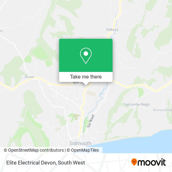 Elite Electrical Devon map