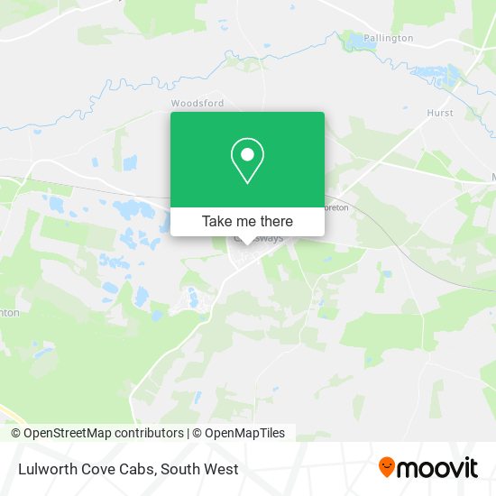 Lulworth Cove Cabs map