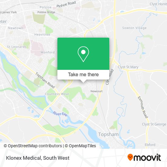 Klonex Medical map