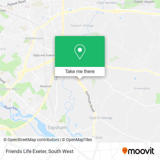 Friends Life Exeter map