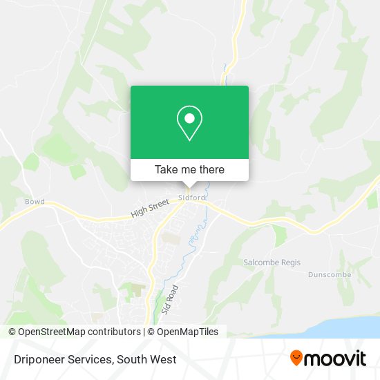 Driponeer Services map