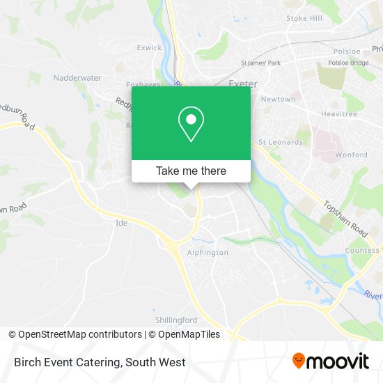 Birch Event Catering map
