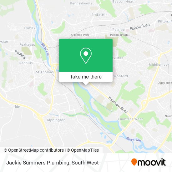 Jackie Summers Plumbing map