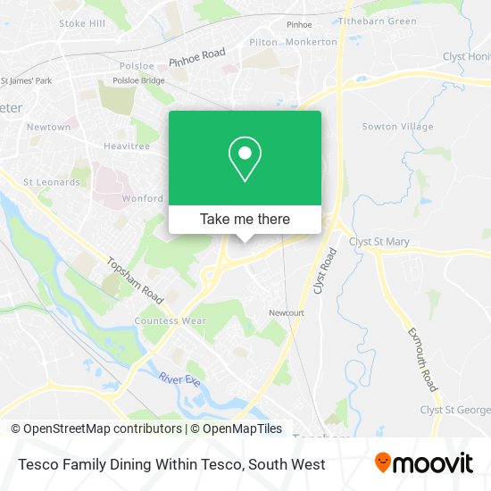 Tesco Family Dining Within Tesco map