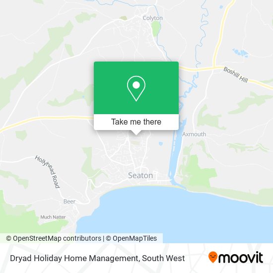 Dryad Holiday Home Management map