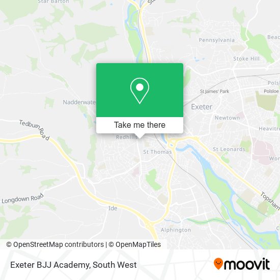 Exeter BJJ Academy map