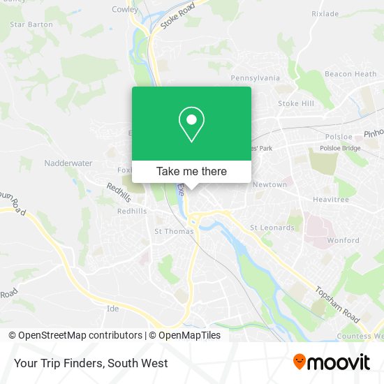 Your Trip Finders map