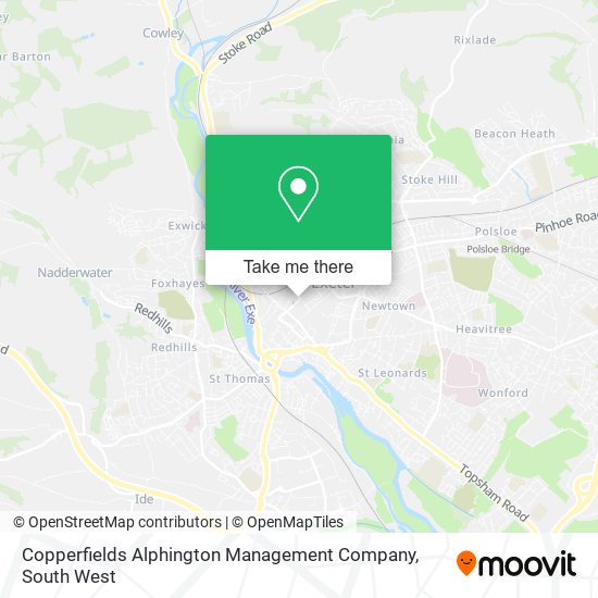 Copperfields Alphington Management Company map
