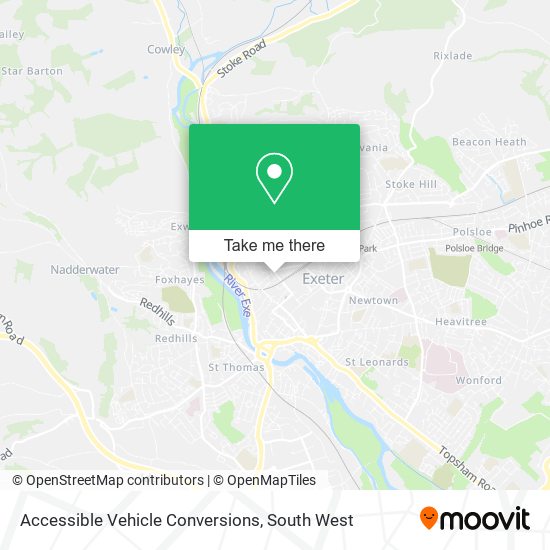 Accessible Vehicle Conversions map