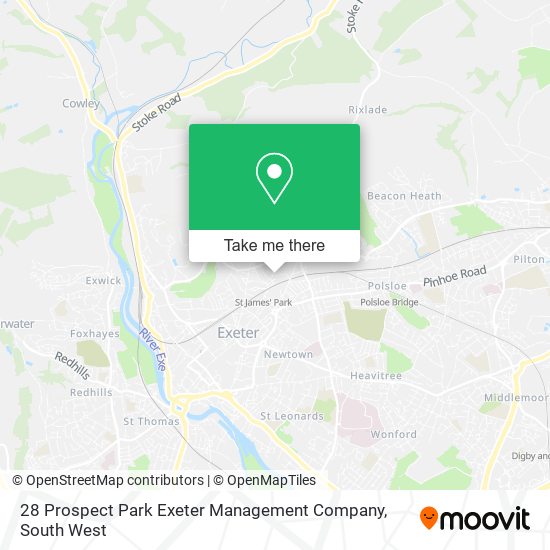 28 Prospect Park Exeter Management Company map
