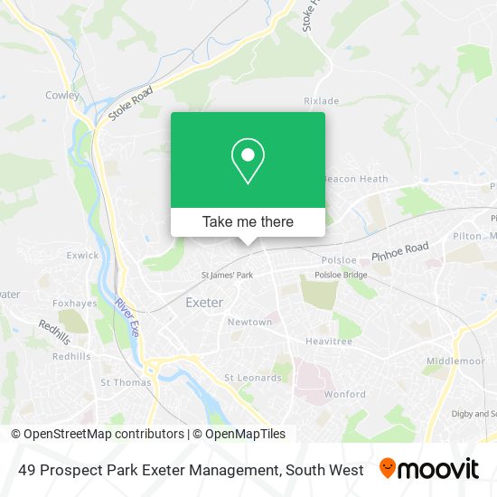 49 Prospect Park Exeter Management map