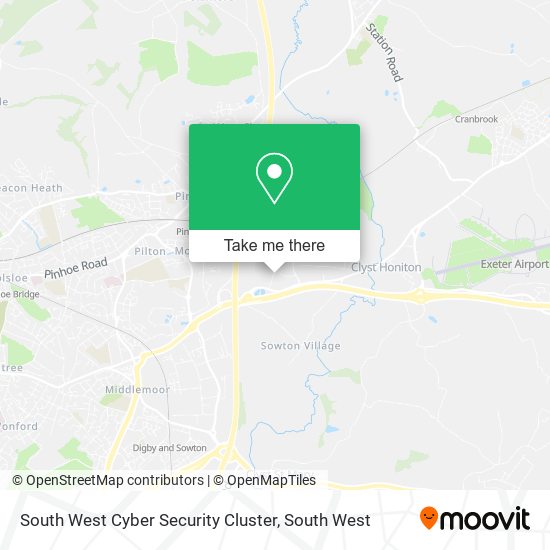 South West Cyber Security Cluster map