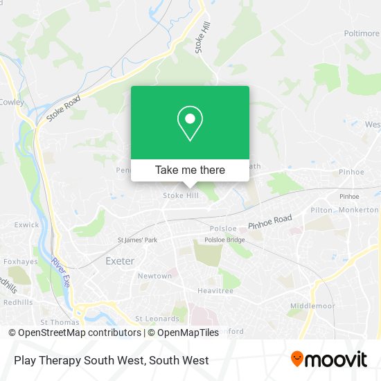 Play Therapy South West map