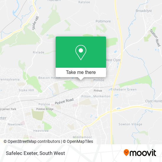 Safelec Exeter map