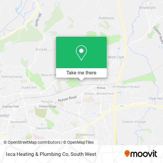 Isca Heating & Plumbing Co map