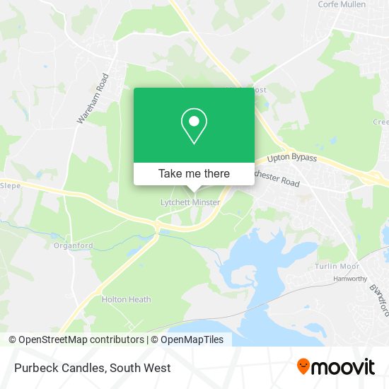 Purbeck Candles map