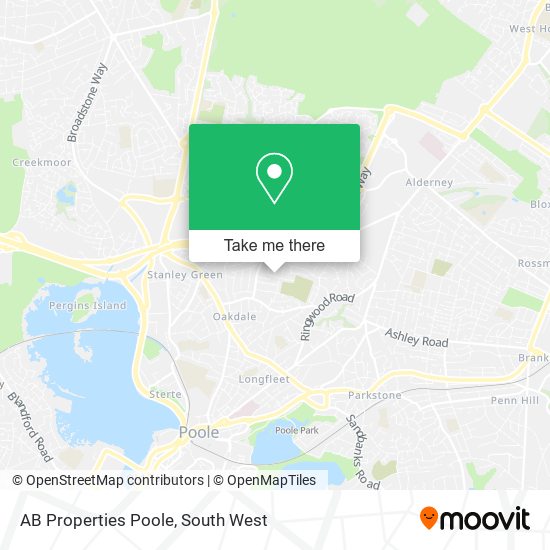 AB Properties Poole map